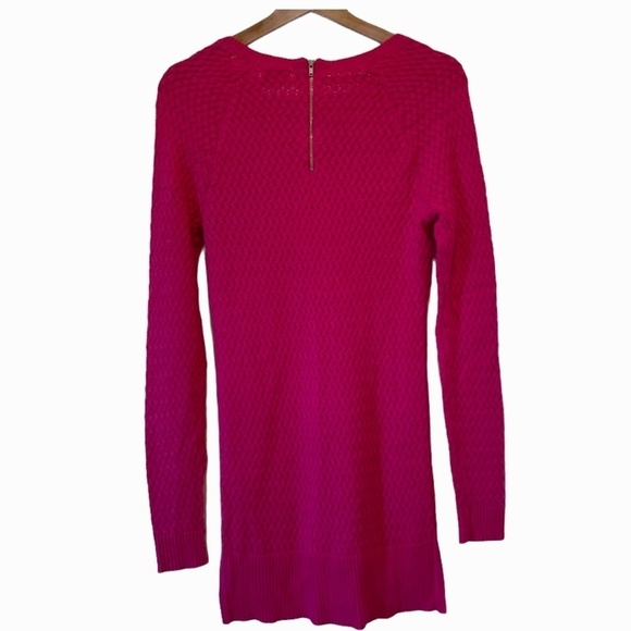 Crown & Ivy Ladies Pink Long  Knit Sweater - Picture 6 of 8
